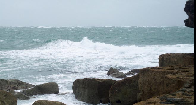 Portland Tidal Race can run up to 8 knots - photo by Mark Watson ©  SW